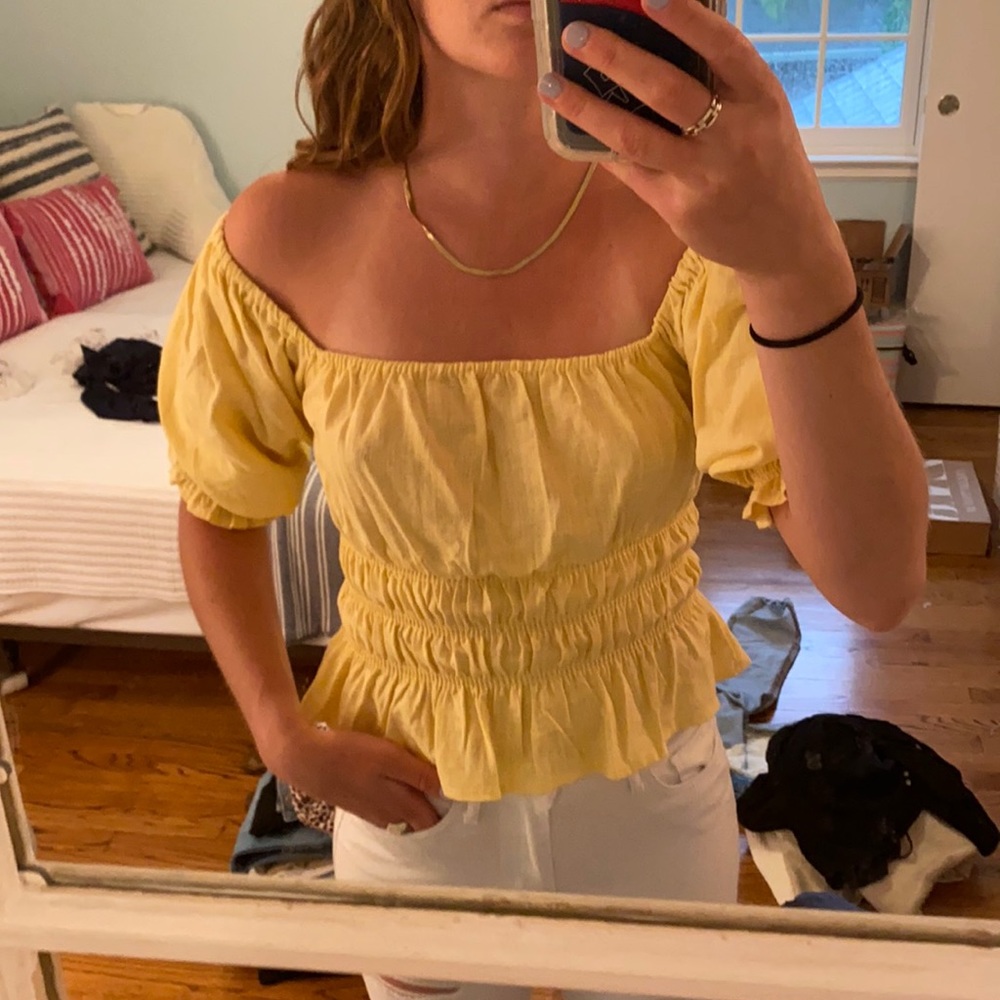 Yellow summery top